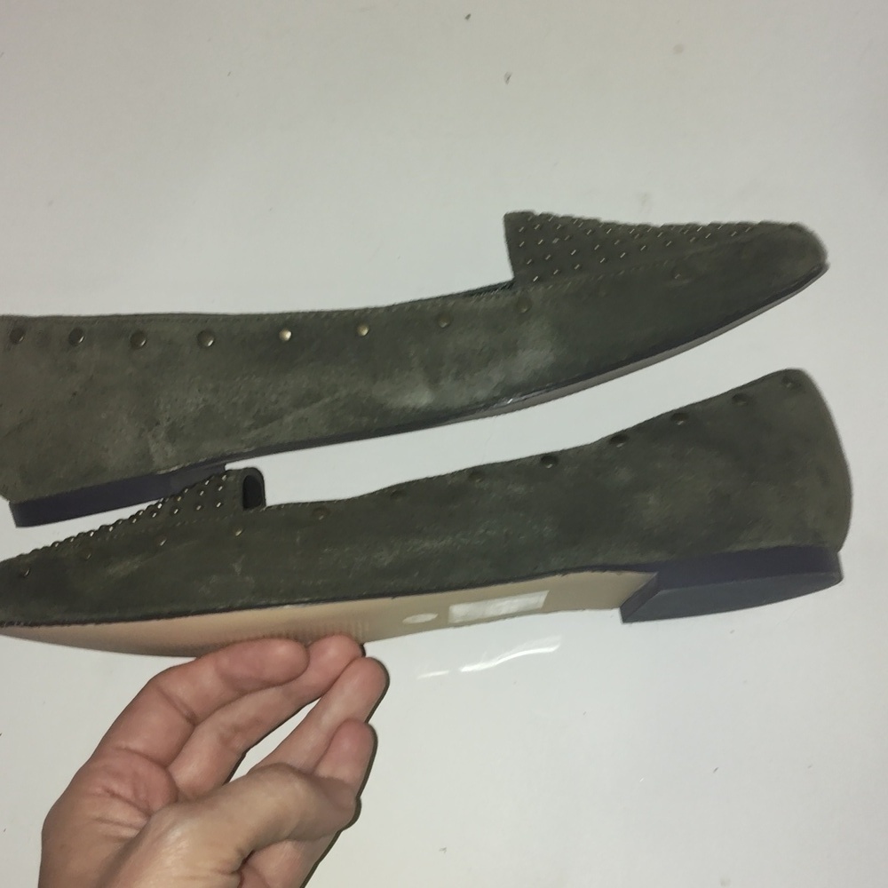DV by Dolce Vita LEENA Studded Flat Green Size 7 - Picture 7 of 9